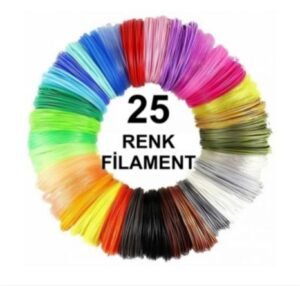 3D Kalem Flament 25 Renk 250 Metre 25 x 10 Metre